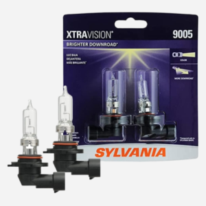 SYLVANIA 9005 XtraVision Halogen Headlight Bulb – High Performance Car Headlight with More Downroad Visibility, No Glare
