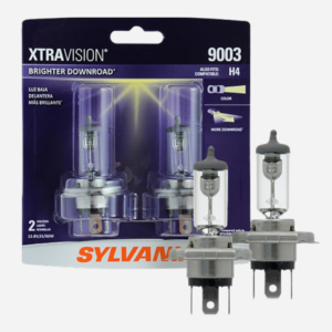 SYLVANIA 9003 XtraVision Halogen Headlight Bulb – High Performance Low Beam & Fog Light Replacement