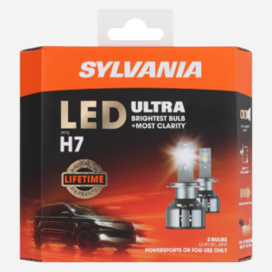 SYLVANIA 9012 SilverStar Ultra – High Performance Halogen Headlight Bulb – Brightest Downroad with Whiter Light