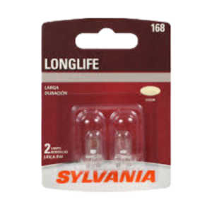 SYLVANIA 168 Long Life Miniature Bulb – Interior Lighting for Map, Dome, Trunk, Cargo & License Plate